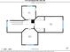 Second floor plan displaying bedrooms, baths, and closet locations of this Vale, NC home at 1173 Cat Square Rd, Vale, NC 28168