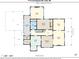 Detailed first floor plan showcasing the layout of this Vale, NC home at 1173 Cat Square Rd, Vale, NC 28168