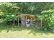 Backyard shed surrounded by trees at 1173 Cat Square Rd, Vale, NC 28168