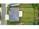 Aerial view of the home showcasing its roof, patio, and well-maintained backyard and neighborhood at 1281 Arges River Dr, Fort Mill, SC 29715
