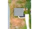 Birds eye view of home, showing landscaping, driveway and access to paved road at 1916 Bess Town Rd, Bessemer City, NC 28016
