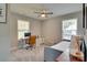 Bedroom featuring a workspace with modern desk and a comfortable bed at 1916 Bess Town Rd, Bessemer City, NC 28016