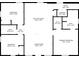 Detailed floor plan showcasing bedrooms, bathrooms, kitchen, living room, and laundry at 1916 Bess Town Rd, Bessemer City, NC 28016