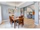 Open dining room with natural light, wood floors, and neutral color scheme at 307 Stoneyard Rd, Richfield, NC 28137