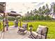 Outdoor patio featuring covered gazebo, grill, and a well-maintained yard at 307 Stoneyard Rd, Richfield, NC 28137