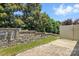 Backyard with brick retaining wall and patio perfect for outdoor entertaining at 809 Ayrshire Ave, Fort Mill, SC 29708