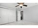 Bedroom with neutral walls and carpet features a double door closet for ample storage space at 809 Ayrshire Ave, Fort Mill, SC 29708