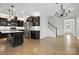 A chef's kitchen featuring stainless steel appliances and a large island at 809 Ayrshire Ave, Fort Mill, SC 29708