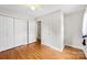 Bedroom featuring two closets and a view into another room at 814 W Gold St, Kings Mountain, NC 28086