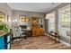 Office with wood floors, natural light, and a classic wooden hutch at 125 Snow Fountain Ln, Mooresville, NC 28115