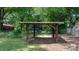Open-air backyard pavilion with a sturdy wood frame at 151 Third Creek Rd, Statesville, NC 28677