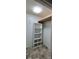 Closet features shelving and a hanging rod offering convenient storage solutions in a compact space at 1521 N Piedmont Ave, Kings Mountain, NC 28086