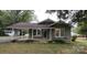 Charming single-story home featuring a covered porch, brick facade, and well-maintained landscaping at 1521 N Piedmont Ave, Kings Mountain, NC 28086