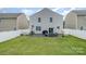 Spacious backyard features a patio area, a basketball hoop, and a well-maintained lawn at 1624 Savory Ln, Charlotte, NC 28216