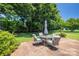 Outdoor patio with comfortable seating, ideal for relaxing and enjoying the backyard at 2526 Ashford Dr, Newton, NC 28658