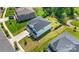 Aerial view of a well-maintained home with manicured lawn at 4046 Armstrong Farm Dr, Belmont, NC 28012