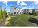 Spacious backyard with lush lawn and partial fence at 4046 Armstrong Farm Dr, Belmont, NC 28012