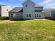 Exterior shot of the backyard with a patio, green grass and partial fence at 5013 Crandon Rd, Fort Mill, SC 29707