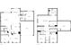 Layout of a two-story house featuring multiple bedrooms, living spaces, kitchen, and garage at 5013 Crandon Rd, Fort Mill, SC 29707