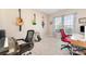 Bedroom featuring guitars, a desk, and neutral carpeting, creating a perfect space for music and work at 5079 Nighthawk Dr, Fort Mill, SC 29707