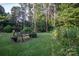 Backyard with garden swing and plot at 5329 E Highway 27 Hwy, Iron Station, NC 28080