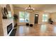 Comfortable living area with fireplace, large windows, and modern finishes at 616 W Marion St, Shelby, NC 28150