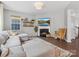 Inviting living room featuring a fireplace, hardwood floors, and an open layout at 1008 Whipcord Dr, Waxhaw, NC 28173