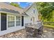 Backyard deck area with a table and chairs at 1043 Linneys Mill Rd, Union Grove, NC 28689
