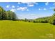 Expansive view of a lush green field with trees and mountains in the distance at 1043 Linneys Mill Rd, Union Grove, NC 28689