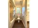 Bathroom with tub, shower, toilet, and hardwood floors at 1335 33Rd Avenue Ne Dr, Hickory, NC 28601