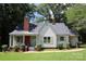 Charming single-story home with a brick chimney and inviting front porch at 1541 Kings Rd, Shelby, NC 28150
