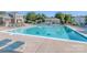 Large community swimming pool with plenty of seating and a nearby gazebo at 15739 Circlegreen Dr, Charlotte, NC 28273