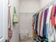 Organized walk-in closet with ample shelving and storage solutions for clothing and accessories at 15739 Circlegreen Dr, Charlotte, NC 28273