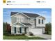 Charming two-story home featuring light gray siding, stone accents, blue shutters, and a two-car garage at 3001 Cunningham Farm Dr, Indian Trail, NC 28079