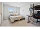 Bedroom with cozy blanket and several windows allowing natural light at 5008 Calvine Mill Way, Charlotte, NC 28205