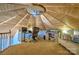 Unique office space with wood ceiling, skylight, carpeted floors, and built-in storage at 5390 Hudson Rd, Lake Wylie, SC 29710