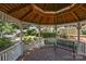 Interior view of gazebo in a backyard at 5724 Cougar Ln, Charlotte, NC 28269