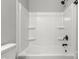 Bathroom features a tub and shower combo at 6515 Santa Cruz Trl, Charlotte, NC 28227