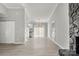 Bright room features new floors and view to the kitchen and dining area at 6515 Santa Cruz Trl, Charlotte, NC 28227