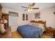 Charming bedroom with hardwood floors, a ceiling fan, and a cozy atmosphere at 753 Briarfield Rd, Rock Hill, SC 29730