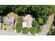 Aearial view of a large, well-maintained home with mature trees and landscaping at 804 Creek Bluff Rd, Rock Hill, SC 29732