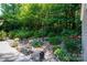 Backyard with patio, storage shed and landscaping at 804 Creek Bluff Rd, Rock Hill, SC 29732
