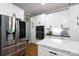 Modern kitchen features stainless steel appliances, double ovens, granite countertops and white cabinets at 804 Creek Bluff Rd, Rock Hill, SC 29732