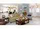 Cozy living room with neutral tones flowing into the kitchen and dining areas at 804 Creek Bluff Rd, Rock Hill, SC 29732
