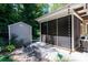 The screened porch offers an opportunity to relax outside at 804 Creek Bluff Rd, Rock Hill, SC 29732