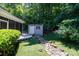 The side yard has a storage building at 804 Creek Bluff Rd, Rock Hill, SC 29732