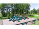 Fun community playground featuring slides, climbing structures, and benches at 135 Orson Oaks Ln, Pineville, NC 28134