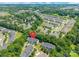 Aerial view of 14755 Lions Paw Street, surrounded by lush green trees and well-maintained lawns in a Gathering-friendly neighborhood at 14755 Lions Paw St, Charlotte, NC 28273