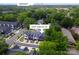 Great aerial view of property and neighborhood with easy access to Uptown at 1517 Falcon St, Charlotte, NC 28211