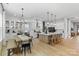 Spacious and well-appointed kitchen with island seating, ample storage, and a seamless blend of modern design at 18027 Wilbanks Dr, Charlotte, NC 28278